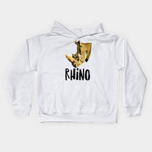 African Rhino Kids Hoodie